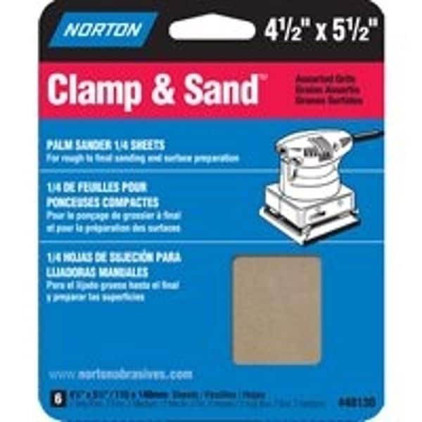 Norton Co MultiStand Sheet, 412 in W, 512 in L, 100, 150, 220 Grit, FineMediumVery Fine, Paper Backing - 48130