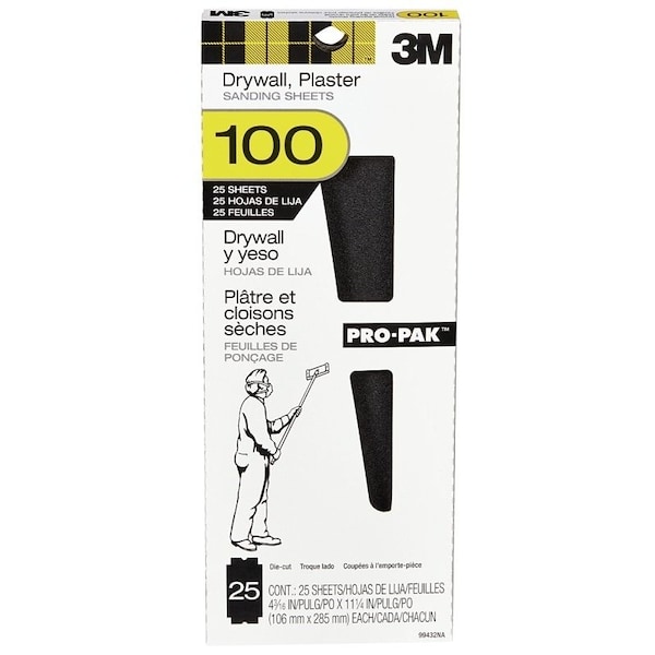 3M 3M 99432 Sandpaper, 100-Grit, Medium, Aluminum Oxide, Tan - 99432NA