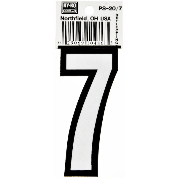 Hy-Ko 3.25In Boat Number 7, 10PK - A10486