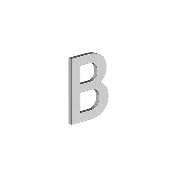 Deltana 4 Stainless Steel House Letter C with Risers Satin Stainless Steel Finish - RNBBU32D