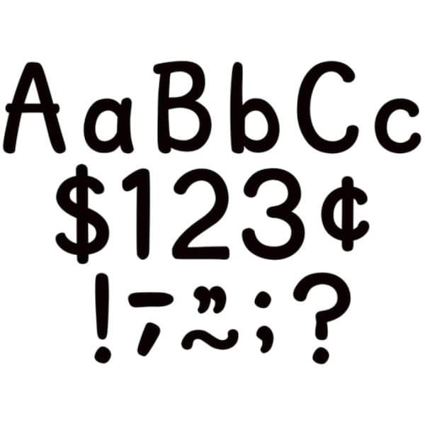 Teacher Created Resources 4 in. Black Modern Classic Letters Combo Pack, 514PK - TCR9149-2