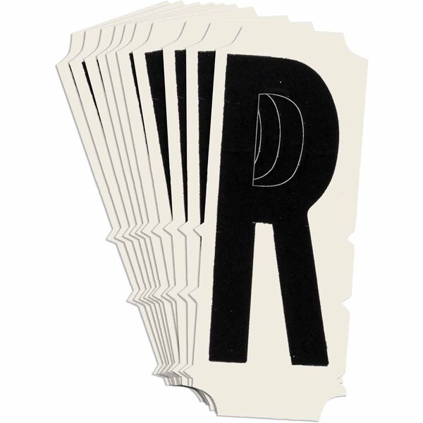 Brady Quik-Align 6450 Series Polyester 2 in Lbl Legend: R Black 10PK - 6450P-R