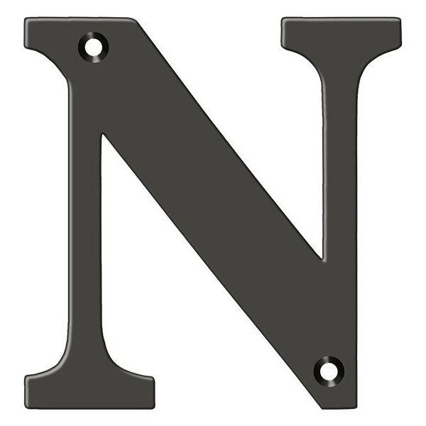 Deltana Residential Letter N Oil Rubbed Bronze 4" - RL4N-10B