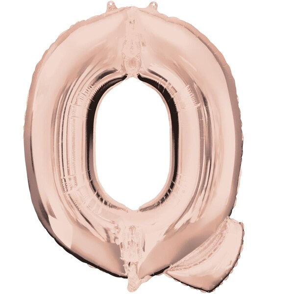 Anagram 37 in. Letter Q Rose Gold Balloon - 89769
