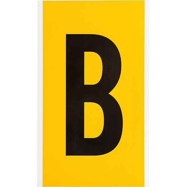 Brady Numbers & Letters, Black On Yellow, 6 Inch - 1570-B