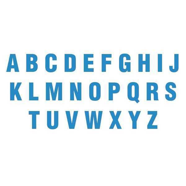 Magna Visual Die Cut Letter Magnets, 3", Blue, PK108 - DCA-35