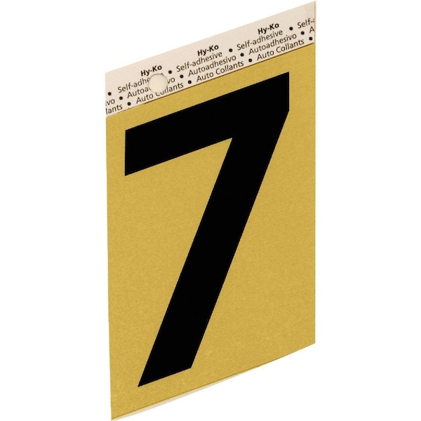 Hy-Ko Aluminum 3-1/2 In. Non-Reflective Adhesive Number Seven - GG-25/7