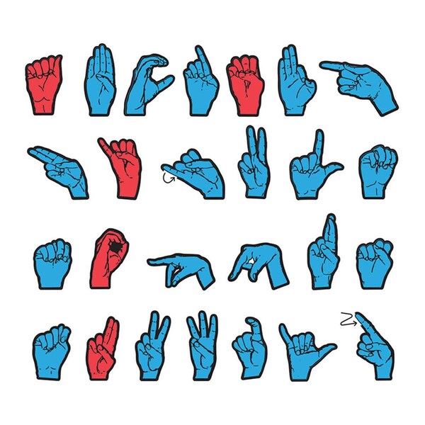 Pacon Creativity Street Wonderfoam Magnetic Sign Language Letters - 2 Each - CK-4448-2