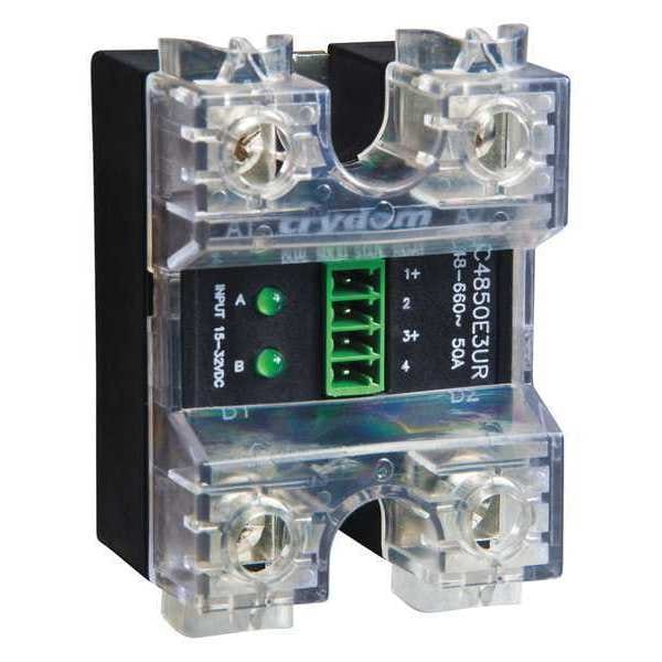 Relevador de estado sólido doble Crydom, 4 a 32VDC, 50A - CC4850W3V