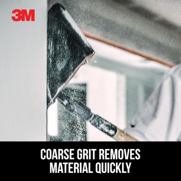 3M Drywall Sanding Sheets, 4 3/16 in x 11 1/4 in, 80 grit, 25 shts/pk, 10PK - 99433NA