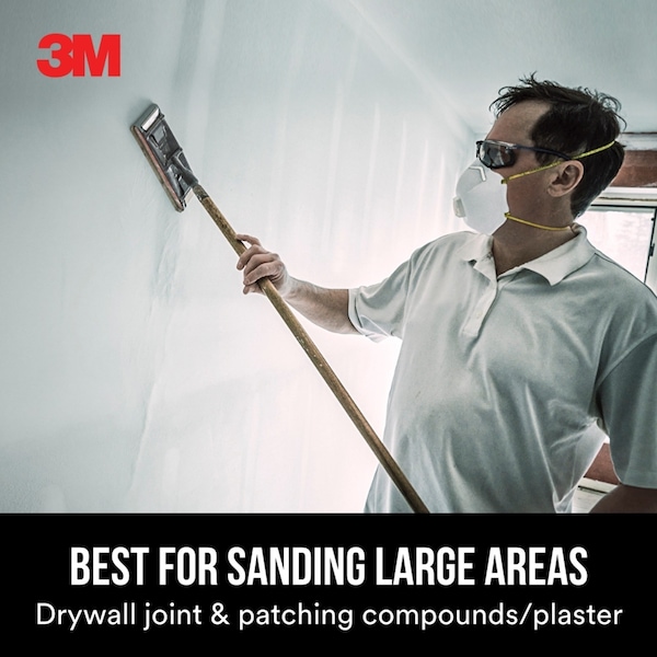 3M Drywall Sanding Sheets, 4 3/16 in x 11 1/4 in, 80 grit, 25 shts/pk, 10PK - 99433NA
