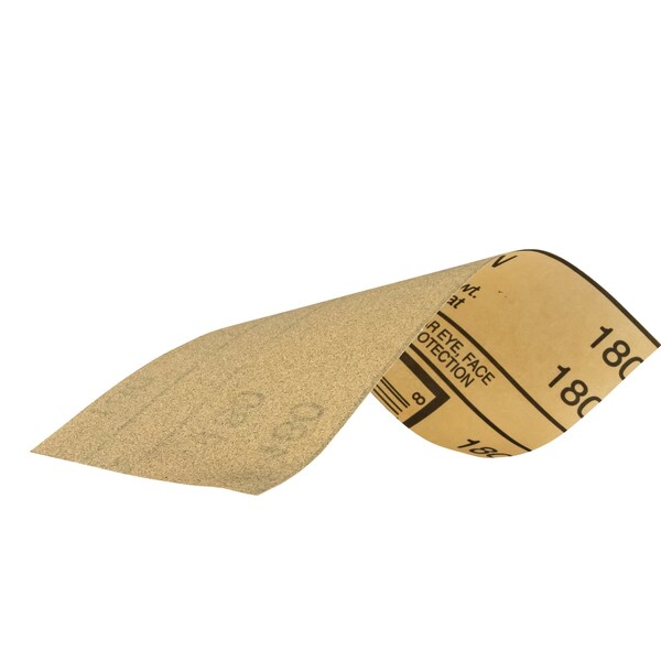 3M Sandpaper 03031, 180 Grit, 3-2/3 in x 9 in, 6/Pack, 20PK - 3031
