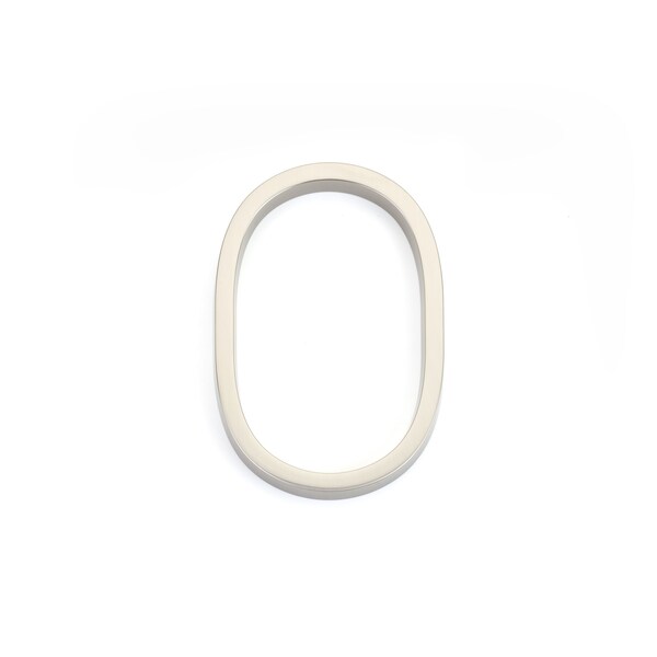 Emtek 7in Modern # 0 House Number Satin Nickel Finish - 2830US15