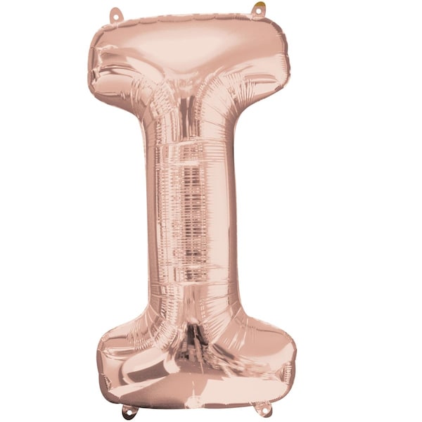 Anagram 37 in. Letter I Rose Gold Balloon - 89761