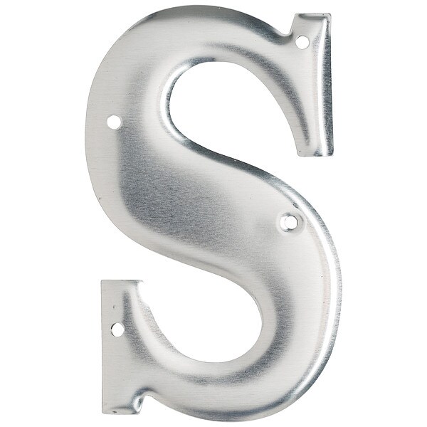 Brady Letter, Aluminum, Roman, 3 in. H, S, PK10 - 1600-S