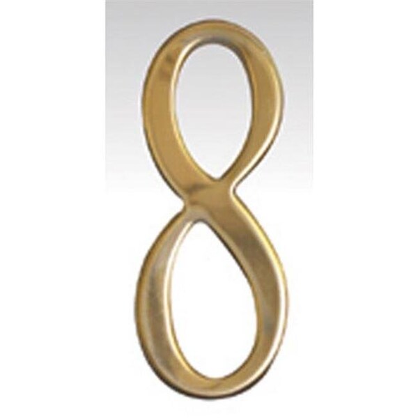 Mailbox Accessories Mailbox Accessories BR3-8 Brass Address Numbers Size - 3; Number - 8-Brass - BR3-8