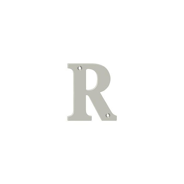 Deltana Residential Letter R Satin Nickel 4" - RL4R-15