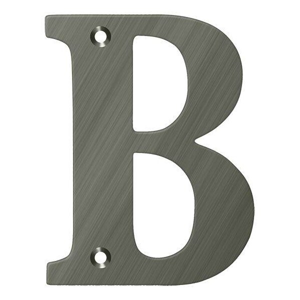Deltana Residential Letter B Antique Nickel 4" - RL4B-15A