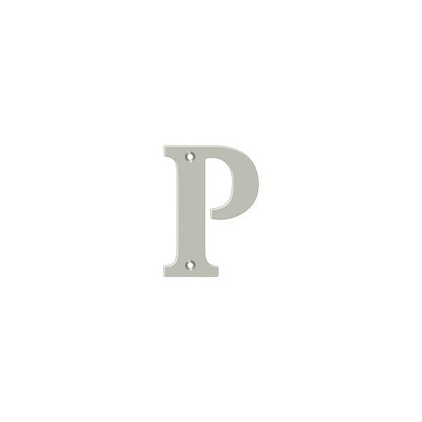 Deltana Residential Letter P Satin Nickel 4" - RL4P-15