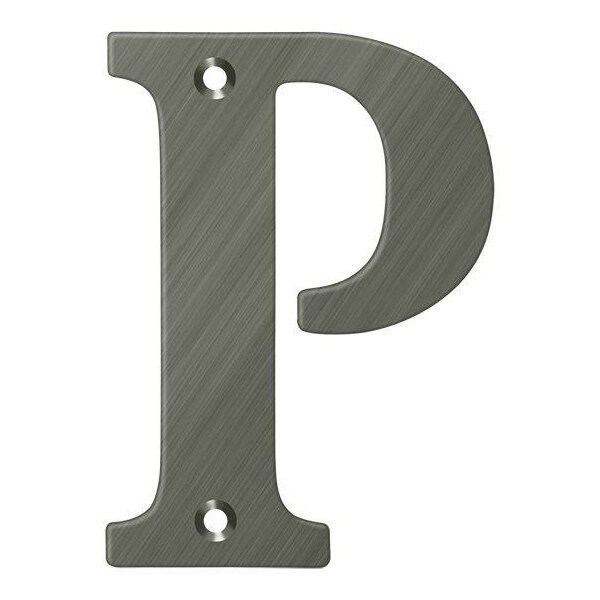 Deltana Residential Letter P Antique Nickel 4" - RL4P-15A