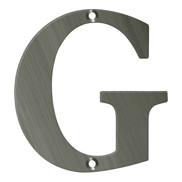 Deltana Residential Letter G Antique Nickel 4" - RL4G-15A