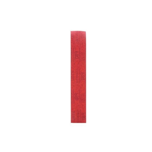 3M 3M Red Abrasive Hookit Sheet, 01181, 2 3/4 in x 16 1/2 in, P80D5, 25PK - 7000119796