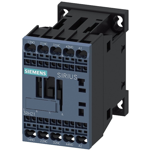 Relevador de control IEC Siemens, 2NO/2NC, 110/120VCA, 10A - 3RH21222AK60