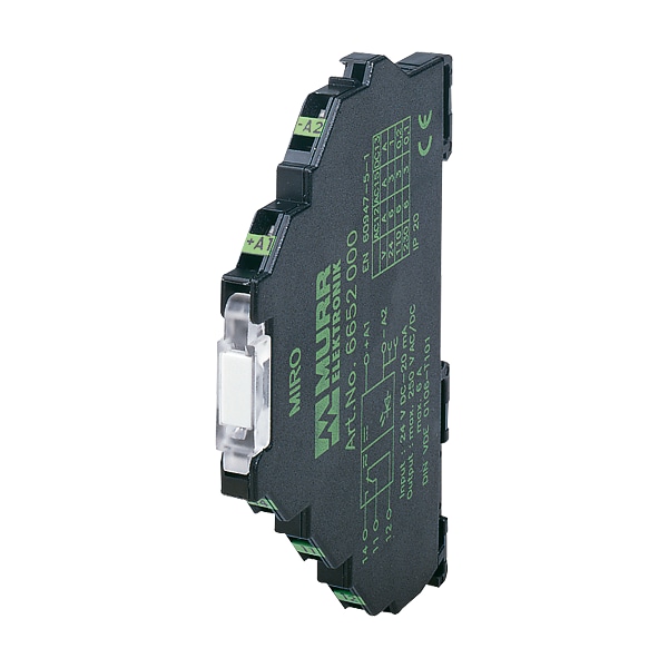 Módulo de acoplador óptico Murr Elektronik MIRO 6.2, ENTRADA: 30 VDC - SALIDA: 48 VDC / 0,1 A / 500kHz, abrazadera de resorte de 6,2 mm - 526100