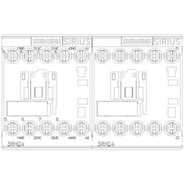 Relevador de Control IEC Siemens, 2NA/2NC, 110/120VCA, 10A - 3RH24221AK60