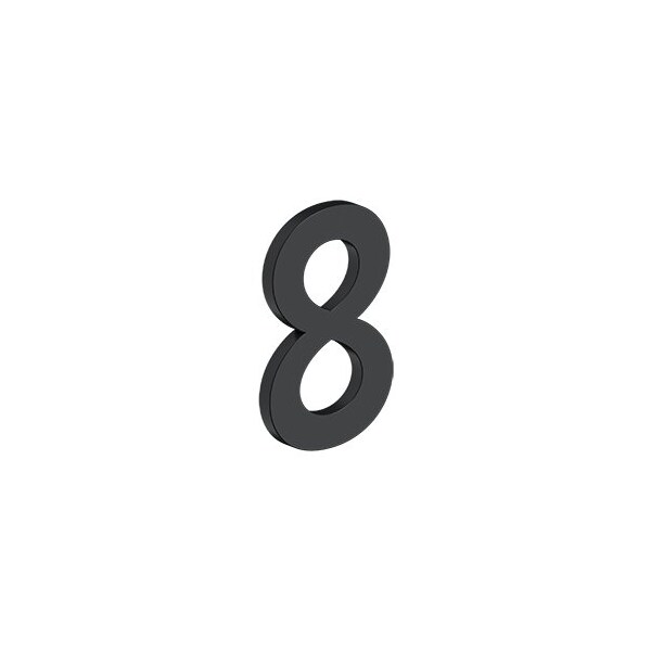 Deltana 4 NUMBER 8, B SERIES W/ RISERS, STAINLESS STEEL in Paint Black - RNB-8U19
