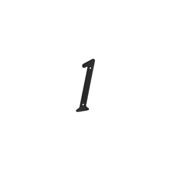 Deltana 4 Height Residential Door Signs Number 1 Black - RNZ4-1