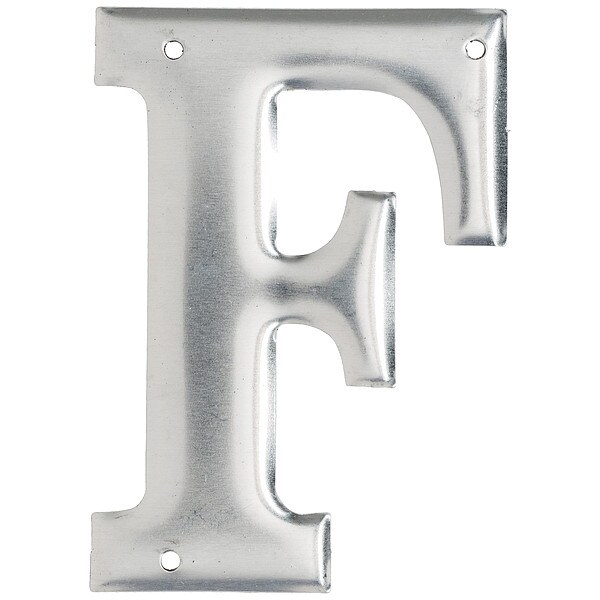 Brady Letter, Aluminum, Roman, 3 in. H, F, PK10 - 1600-F
