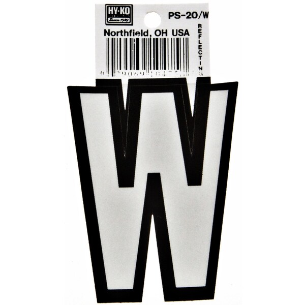 Hy-Ko 3.25In Boat Letter W, 10PK - A10475