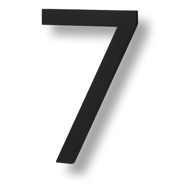 Sure-Loc Hardware Sure-Loc Hardware Floating House Number, 6, No. 7, Flat Black - HNF6-7 FBL