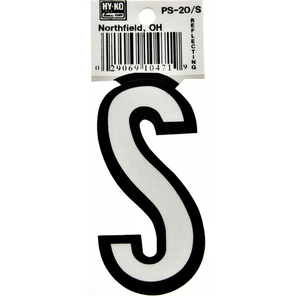 Hy-Ko 3.25In Boat Letter S, 10PK - A10471