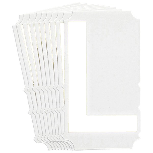 Brady Numbers and Letters Labels, PK 10 - 5130P-L