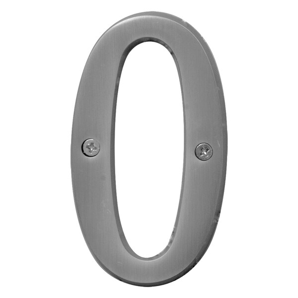 Hy-Ko 4In Satin Nickel Number 0, 3PK - A30930