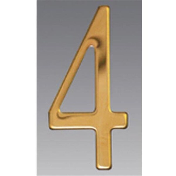Mailbox Accessories Mailbox Accessories BR2-4 Brass Address Numbers Size - 2  Number - 4-Brass - BR2-4