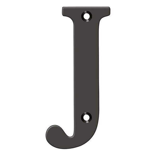 Deltana Residential Letter J Oil Rubbed Bronze 4" - RL4J-10B