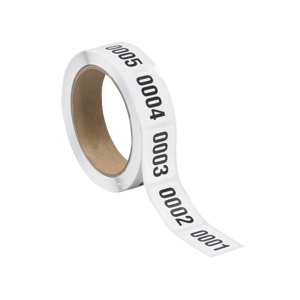 Bsc Preferred 1 x 1-1/2'' 0001-0500 Consecutive Numbered Labels - BUY00019232