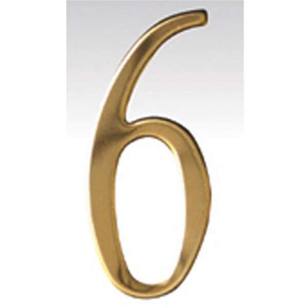 Mailbox Accessories Brass Address Numbers Size - 3 Number - 6-Brass - BR3-6