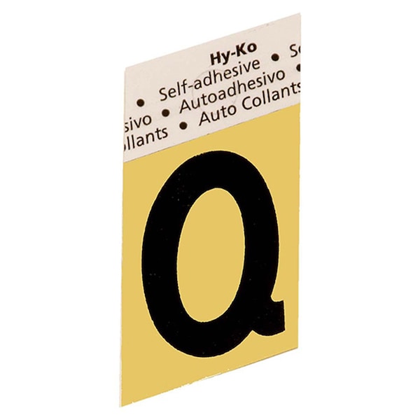 Hy-Ko 1.5 In Gold Aluminum Letter R, 10PK - B00273