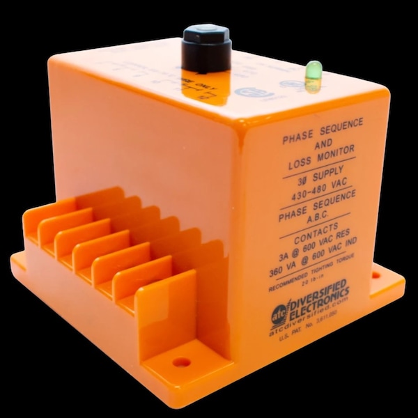 Atc Diversified Electronics Phase MonitorRelay, 480VCA - SLA-480-AFE