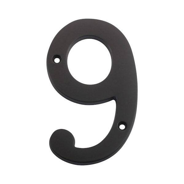Pamex 4in Heavy Duty House Number # 9 Oil Rubbed Bronze Finish - DD074S9OB