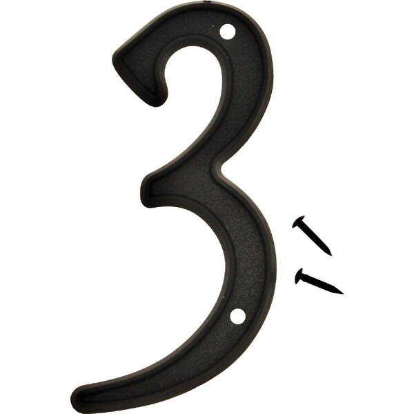 Hy-Ko 4 In. Black House Number Three - PN-29/3
