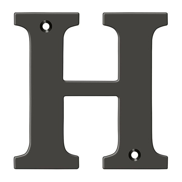Deltana Residential Letter H Oil Rubbed Bronze 4" - RL4H-10B