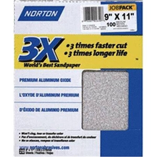 Norton Co Norton 2623 9 x 11 in. 400 Grit Sandsheet - 76607026231