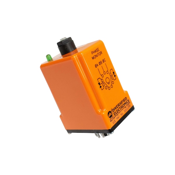 Monitor de fase y relé de Atc Diversified Electronics, ajustado con eje de bloqueo, 120VCA - SLA-120-ALA