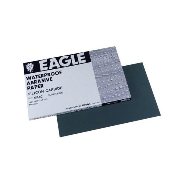 Eagle Abrasives Waterproof 1/2 Sheets -P1200, 50PK - 131-1200