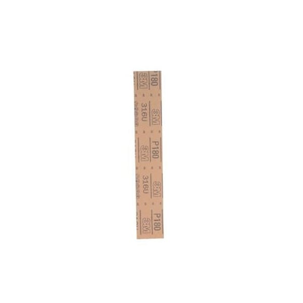 3M 3M Red Abrasive Hookit Sheet, 01179, 2 3/4 in x 16 1/2 in, P1805, 25PK - 7000119799
